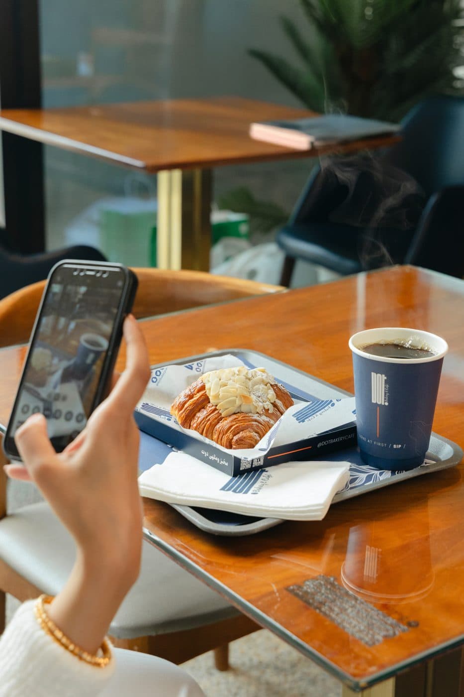 A table at a DOT branch