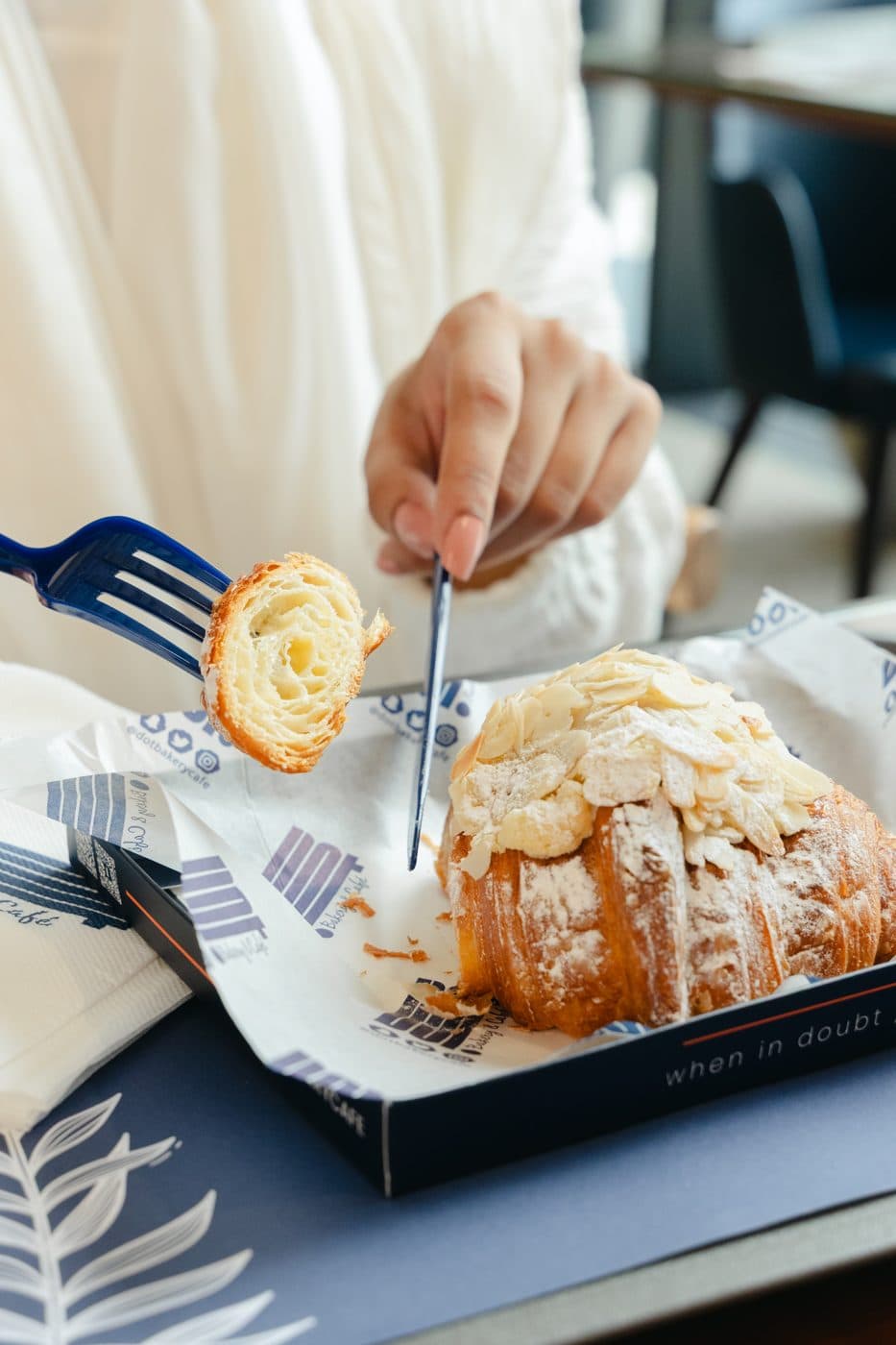 Almond croissant from DOT