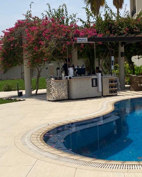 DOT's coffee and bakery bar at an outdoor event